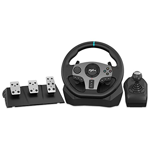PC Racing Wheel with 3-pedal Pedals