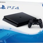 PlayStation 4 Slim Seyted Upgraded 1TB SSD Gaming Console with Wireless Controller, Jet Black