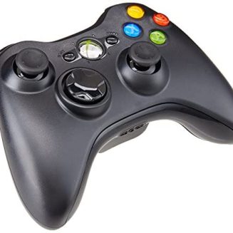 Xbox 360 Wireless Controller Black by Microsoft (Renewed)