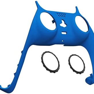eXtremeRate Blue Decorative Trim Shell for PS5 Controller