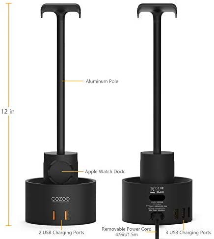 Headphone Stand with 5 USB Charger - Image 6