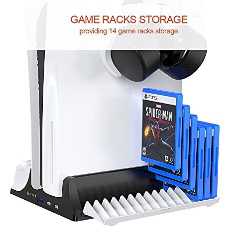 PS5 Vertical Stand with Cooling Fan and Dual Controller Charger Station for Playstation 5 - Image 6