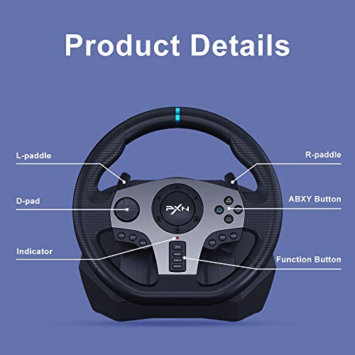 PC Racing Wheel with 3-pedal Pedals - Image 7