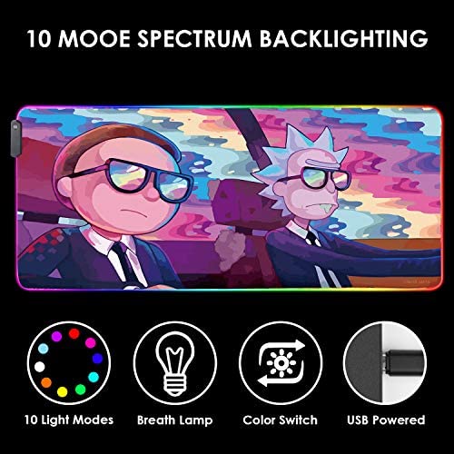 Bimormat RGB Mouse Pad LED Light Gaming Mouse Pad - Image 5