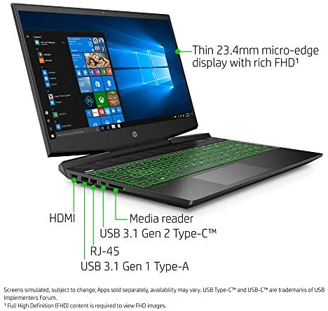 HP Pavilion Gaming 15.6-Inch Micro-EDGE Laptop - Image 4