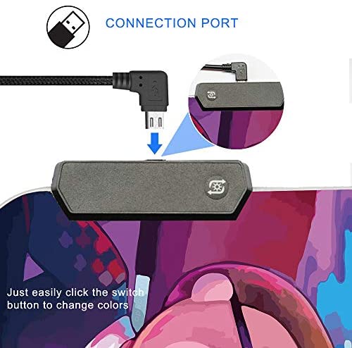 Bimormat RGB Mouse Pad LED Light Gaming Mouse Pad - Image 2