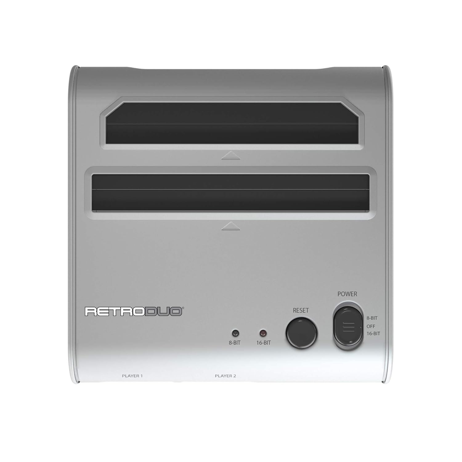 Retro-Bit Retro Duo 2 in 1 Console System - for Original NES/SNES, & Super Nintendo Games - Silver/Black - Image 5