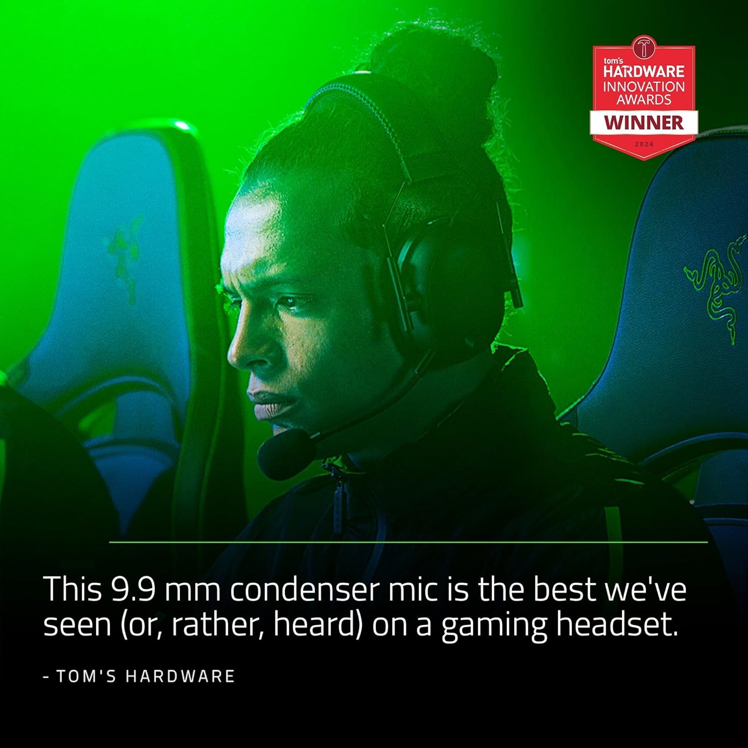 Razer BlackShark V2 Pro Wireless Gaming Headset 2023 Edition: Detachable Mic - Pro-Tuned FPS Profiles - 50mm Drivers - Noise-Isolating Earcups w/Ultra-Soft Memory Foam - 70 Hr Battery Life - Black - Image 3