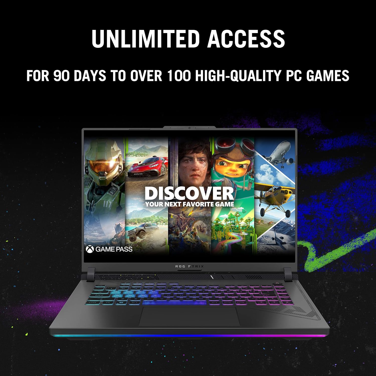 ASUS ROG Strix G16 Gaming Laptop, 165Hz Display, NVIDIA® GeForce RTX™ 4060, Intel Core i7-13650HX, 16GB DDR5, 1TB PCIe Gen4 SSD, Wi-Fi 6E, Windows 11, G614JV-AS74 - Image 7