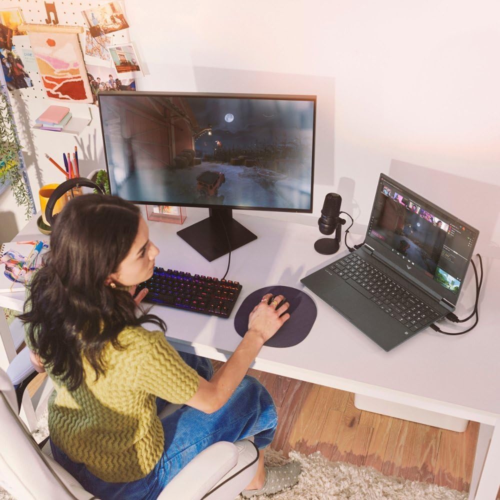 HP Victus 15 Gaming Laptop, 15.6" FHD 144Hz Display, AMD Ryzen 5 7535HS, 16GB DDR5 RAM, 512GB PCIe M.2 SSD, NVIDIA GeForce RTX 2050, HDMI, Webcam, Backlit Keyboard, Wi-Fi 6, Windows 11 Home, Silver - Image 4